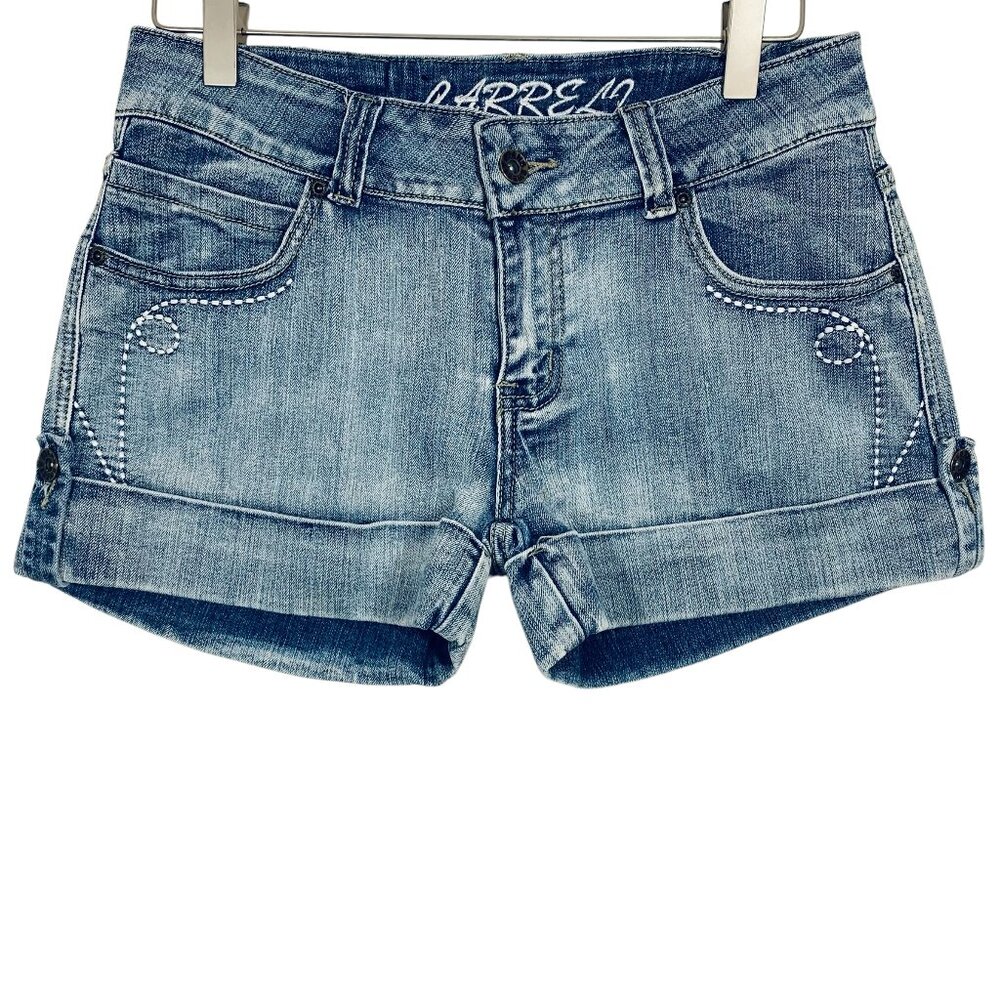 light blue  denim  women's shorts  with cuff hem sz 29 CARRELI